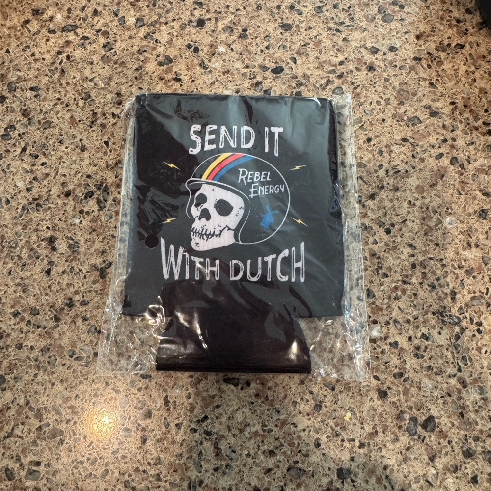 Black 'Send It With Dutch' Coozy